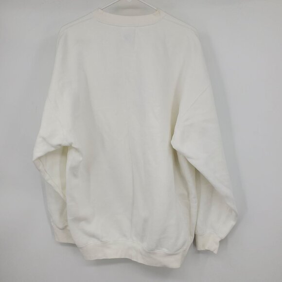 Vintage Curious George Super Curious White Long Sleeved Crewneck Sweatshirt XL - Picture 3 of 10